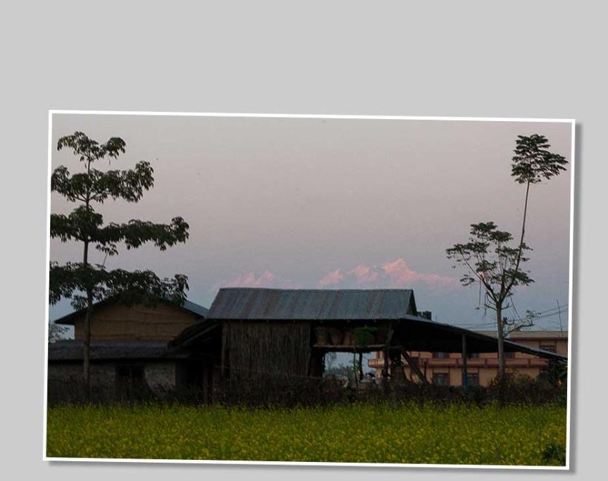 Hus utanför Chitwan National Park